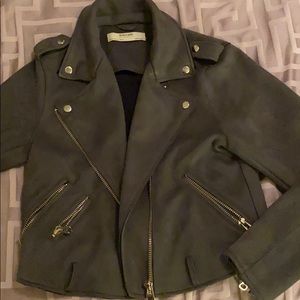 Moto jacket suede